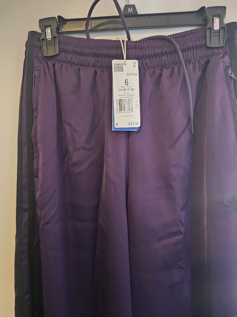 Adidas Purple Satin Pant - Picture 3 of 4
